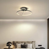 Semi Circle Streamlined Metal Dimmable LED Modern Ceiling Light Fixture