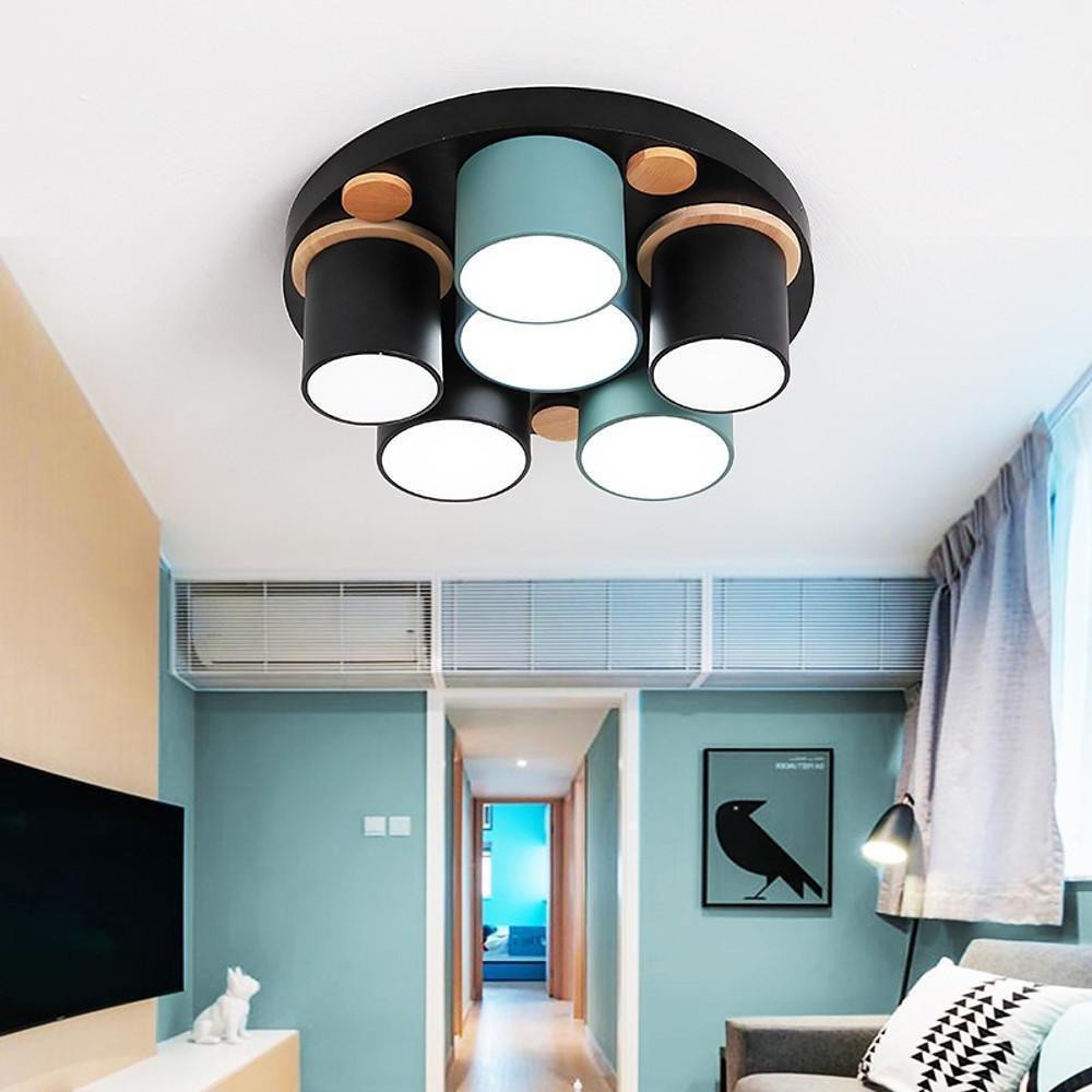 Rounded Cylindrical LED Modern Ceiling Lights Flush Mount Lighting