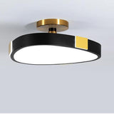 Rounded Abstract Flush Mount Lights LED Bedroom Ceiling Lights