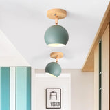 Semicircular Metal LED Rustic Adjustable Pendant Lights Ceiling Lights