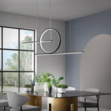 Circle Linear Design LED Modern Chandelier Hanging Ceiling Lights