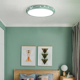 Circular Flush Mount Drum Light LED Ceiling Light