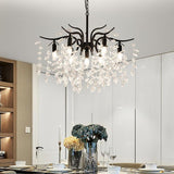 Antique Crystal 7-light LED Artistic Chandeliers Kitchen Island Lighting