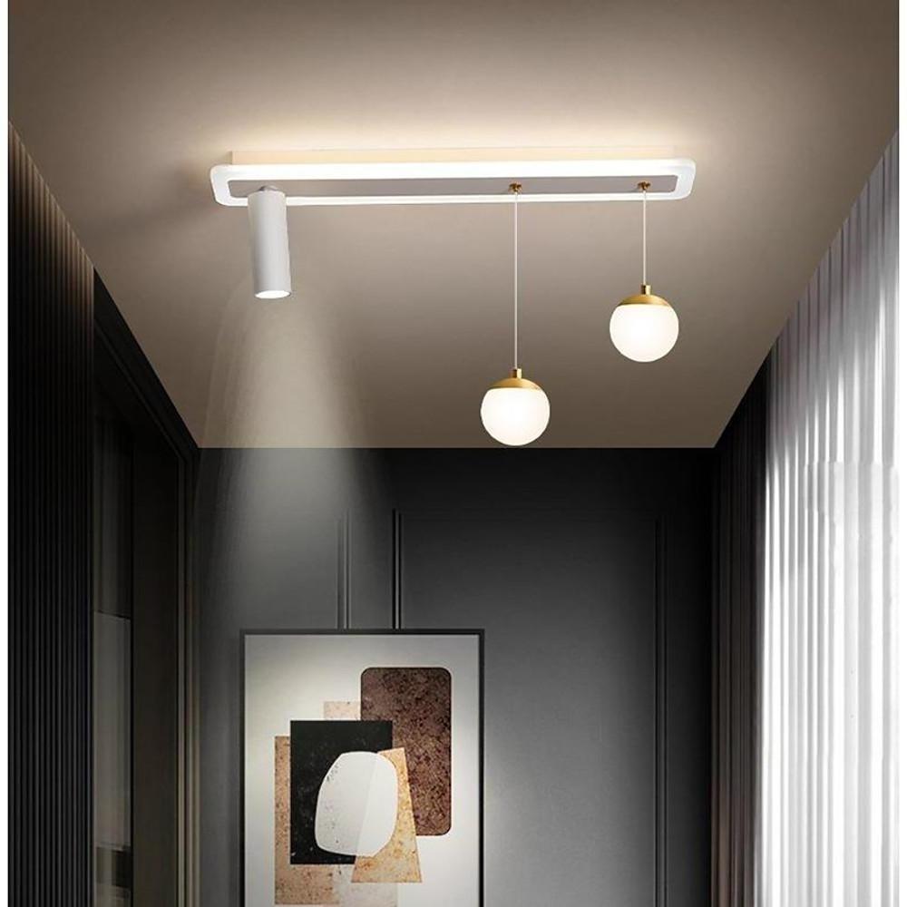 Modern Blending Flush Mount and Pendant LED Ceiling Light for Kitchen Island