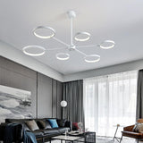 Mini Sputnik Modern Chandelier Metal Silica Gel Living Room Ceiling Lights