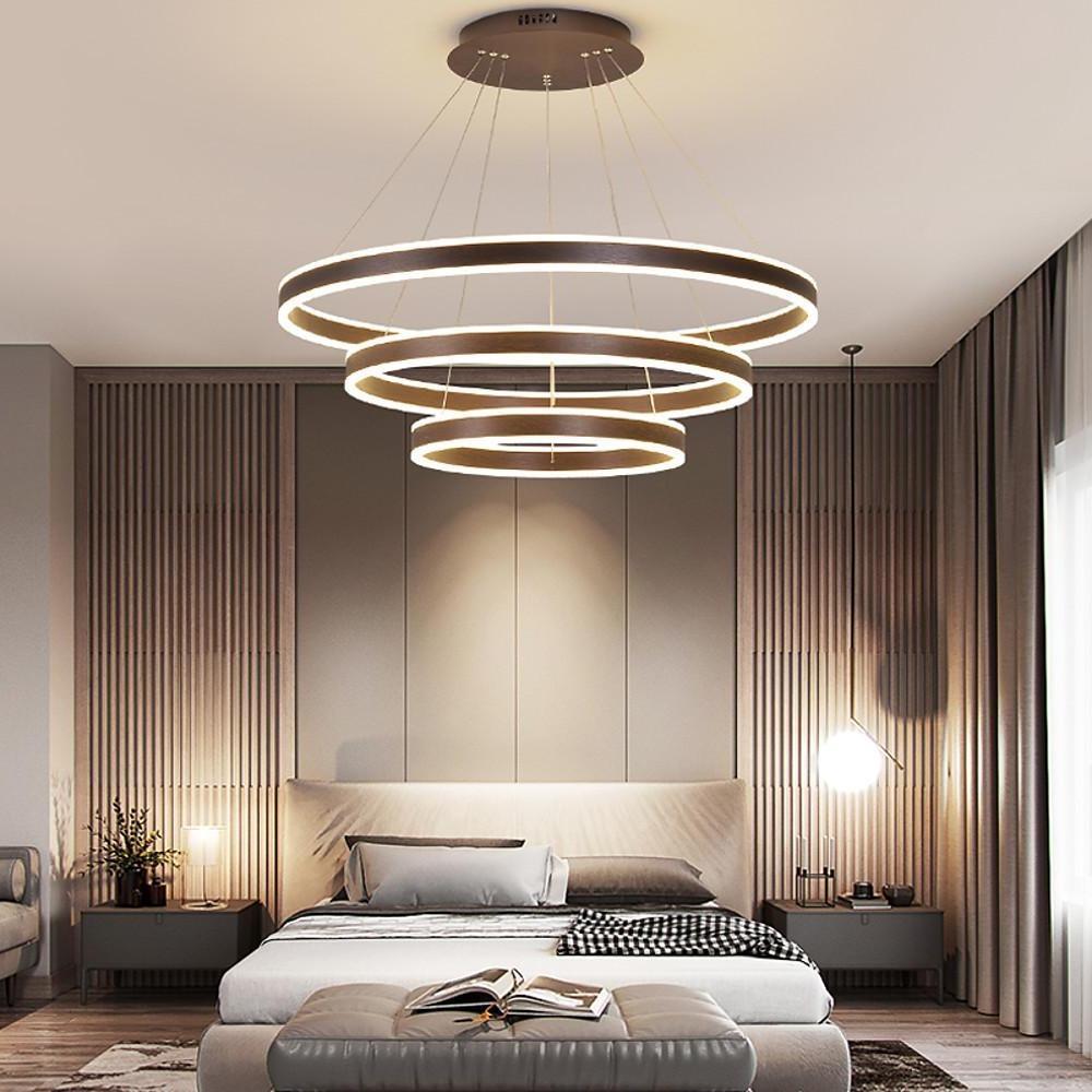 3 Circles Interweaved LED Modern Chandeliers Pendant Light Hanging Lamp