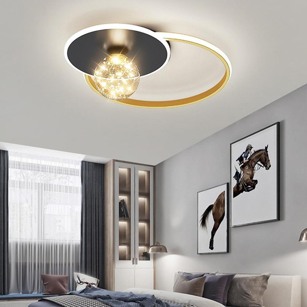 Geometric Circles Globe LED Modern Ceiling Lights Flush Mount Lighting