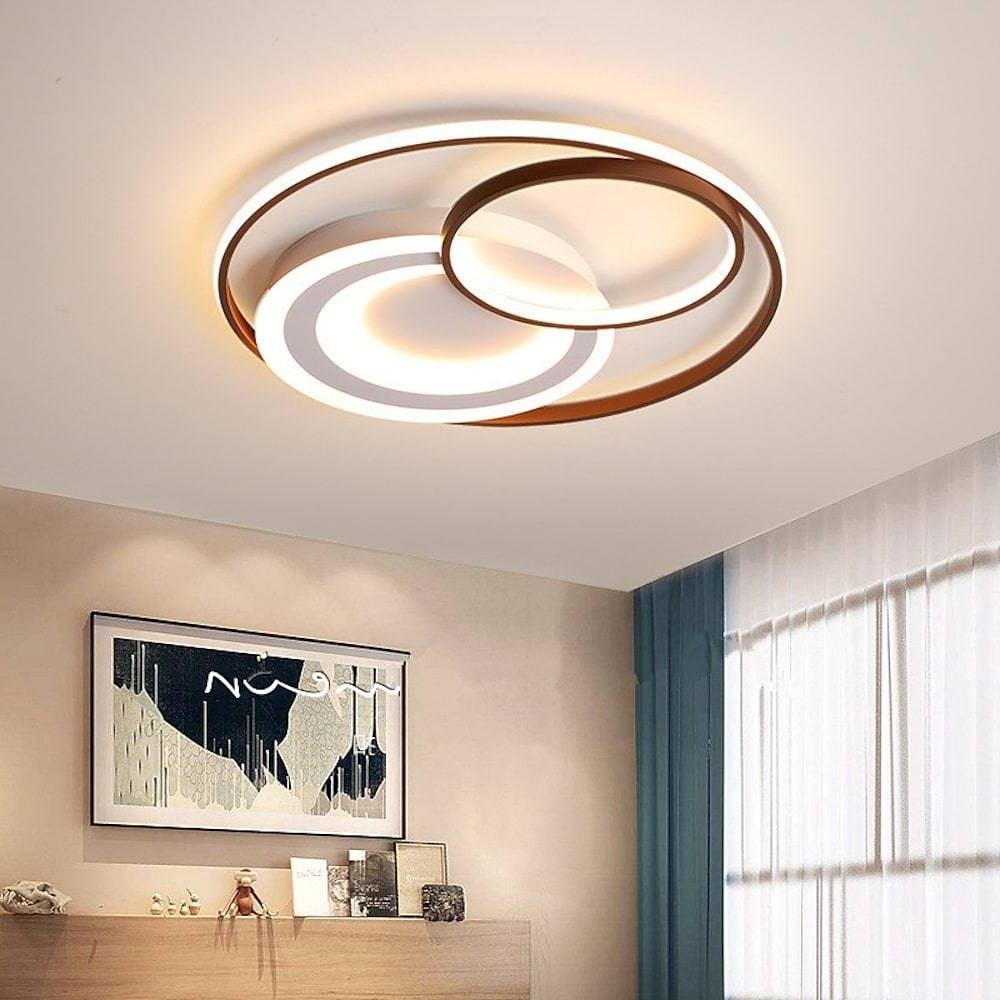 3 Rings Dimmable LED Modern Ceiling Lights Flush Mount Lighting Ceiling Lamp