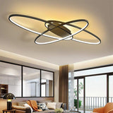 Overlapping Oval LED Modern Ceiling Light Flush Mount Lighting Ceiling Lamp