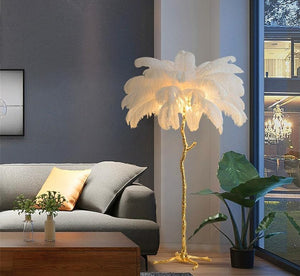 Homio Decor Lighting Luxury Feather Floor Lamp