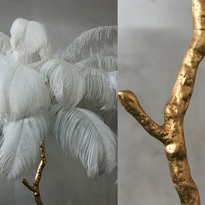 Homio Decor Lighting Luxury Feather Floor Lamp