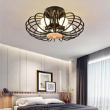 Globes Metal Intricate Modern LED Flush Mount Ceiling Light for Bedroom