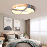 Geometric Quartered Circle Dimmable LED Modern Flush Mount Ceiling Lights