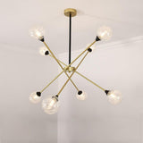 LED Modern Glass Sputnik Chandelier Pendant Light Hanging Lamp Island Lights