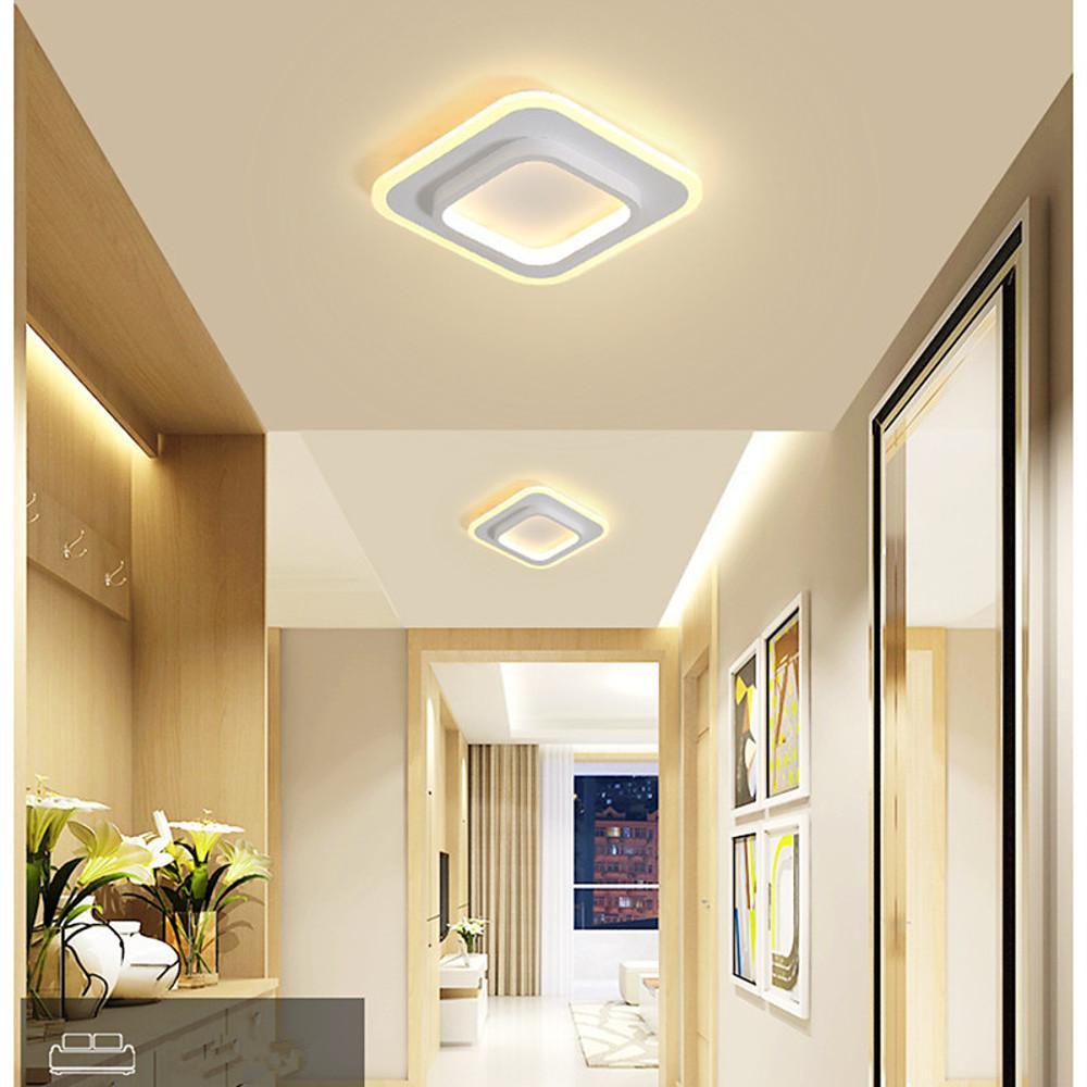 2 Light Square Flush Mount Ceiling Light LED Light