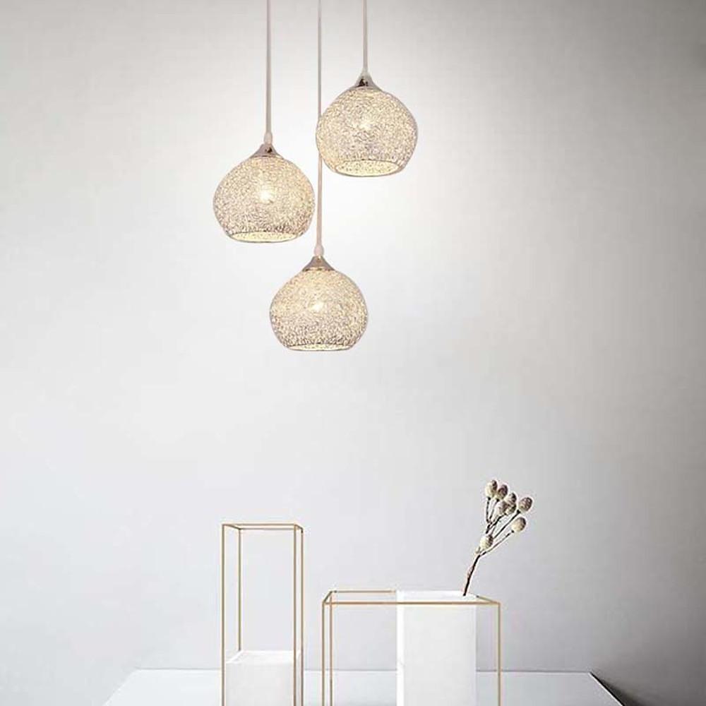 Semi-Transparent Cluster Metal Bar Pendant Light with Sternly Durable Adjustable