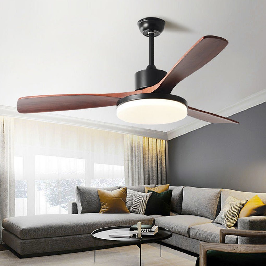 Nordic Frequency Conversion Dimmable LED Ceiling Fan Lamp with Remote Control