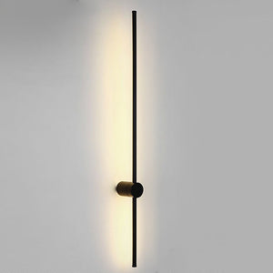 Nordic Linear Ultra-thin Long Strip LED Wall Lamp for Bedside Background Wall - Dazuma