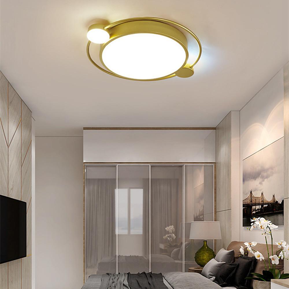 Circles Flush Mount Ceiling Light LED Metal Modern Dimmable Light