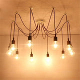 Cluster Spider Pendant Lighting 10-heads DIY Adjustable Ceiling Lights