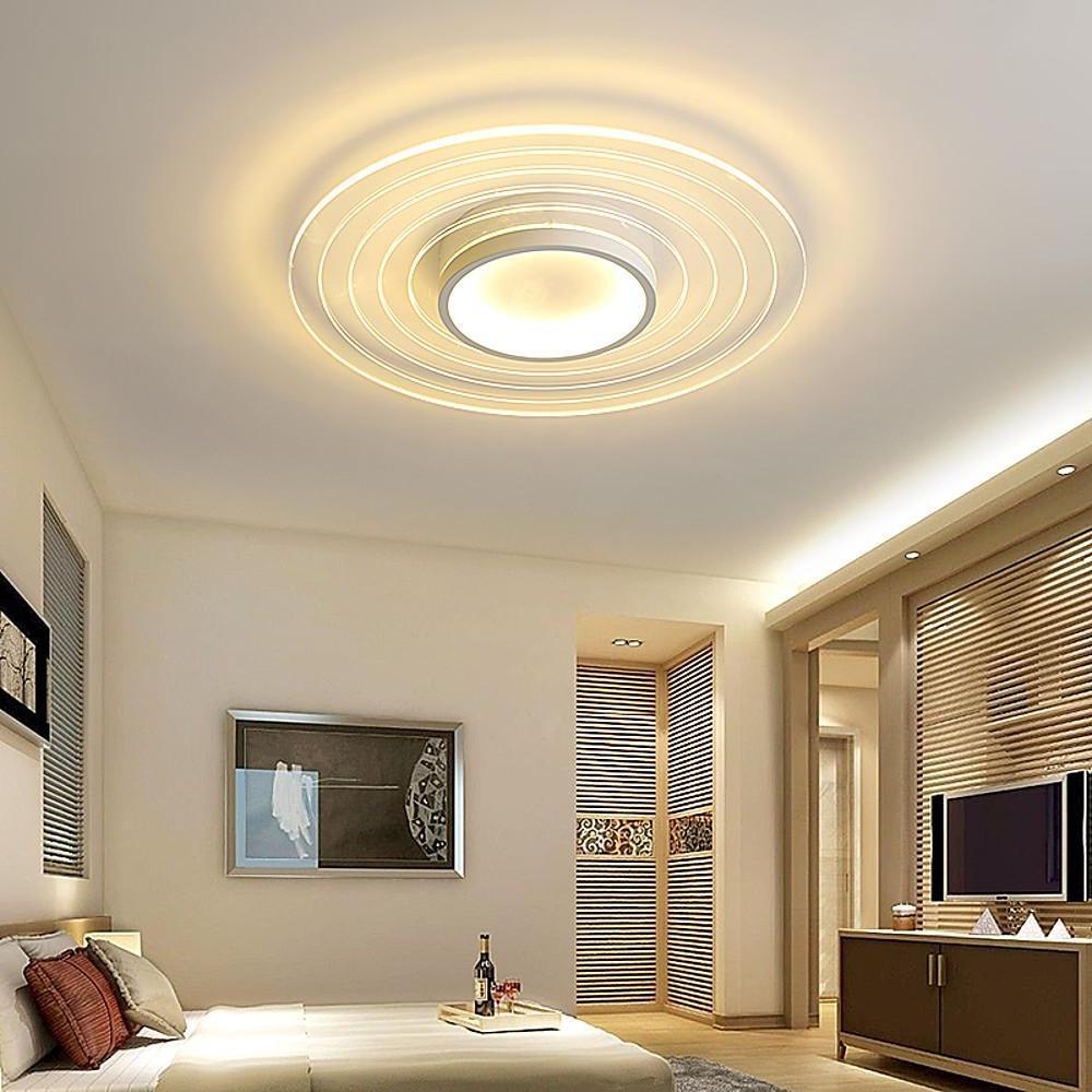 Multiple Circles Dimmable LED Modern Flush Mount Lighting Ceiling Lights