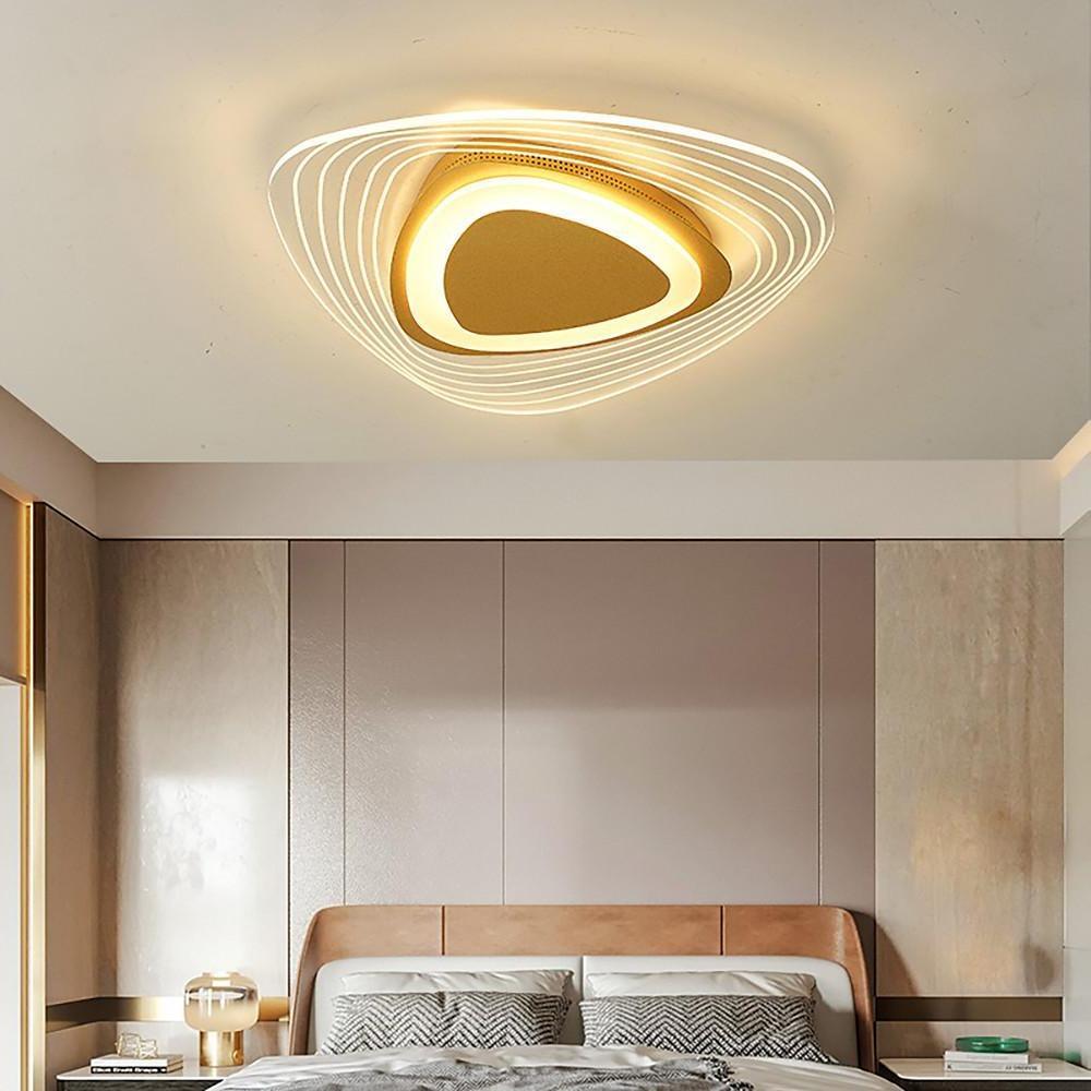 Geometric Shaped LED Striped Decorative Nordic Ceiling Light Flush Mount Lighting