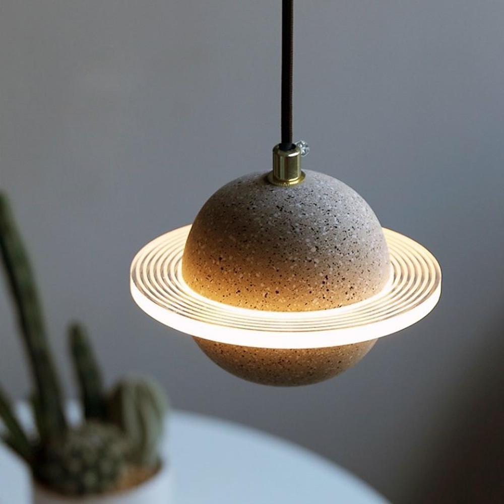 Saturn Pendant Lighting for Kitchen Island Acrylic Pendant Lighting