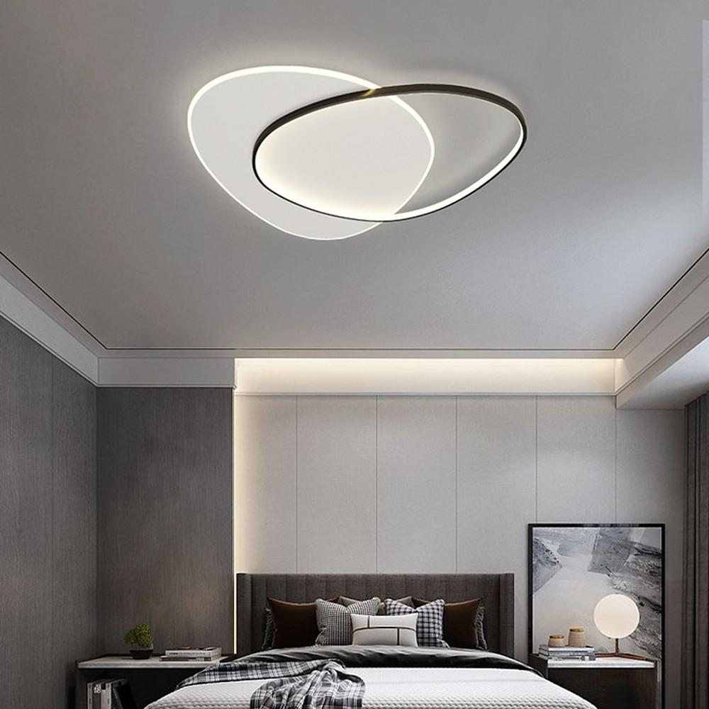 Rounded Triangles Flush Mount Ceiling Light Artistic LED Light