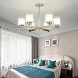 6-light Glass Candlestick Design LED Modern Chandeliers Ceiling Lights