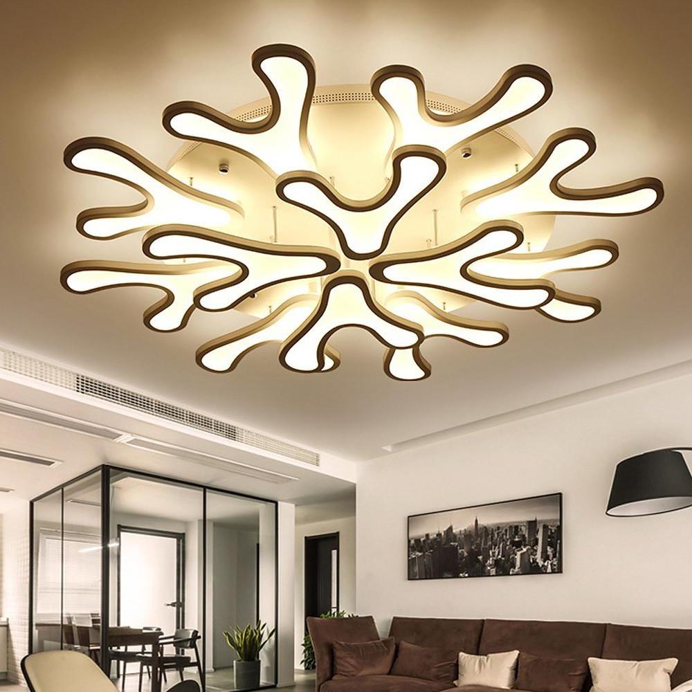 Creative Flower Dimmable LED Nordic Ceiling Lights Flush Mount Lighting