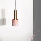 Cylinder Concrete LED Electroplated Nordic Pendant Light Island Lights