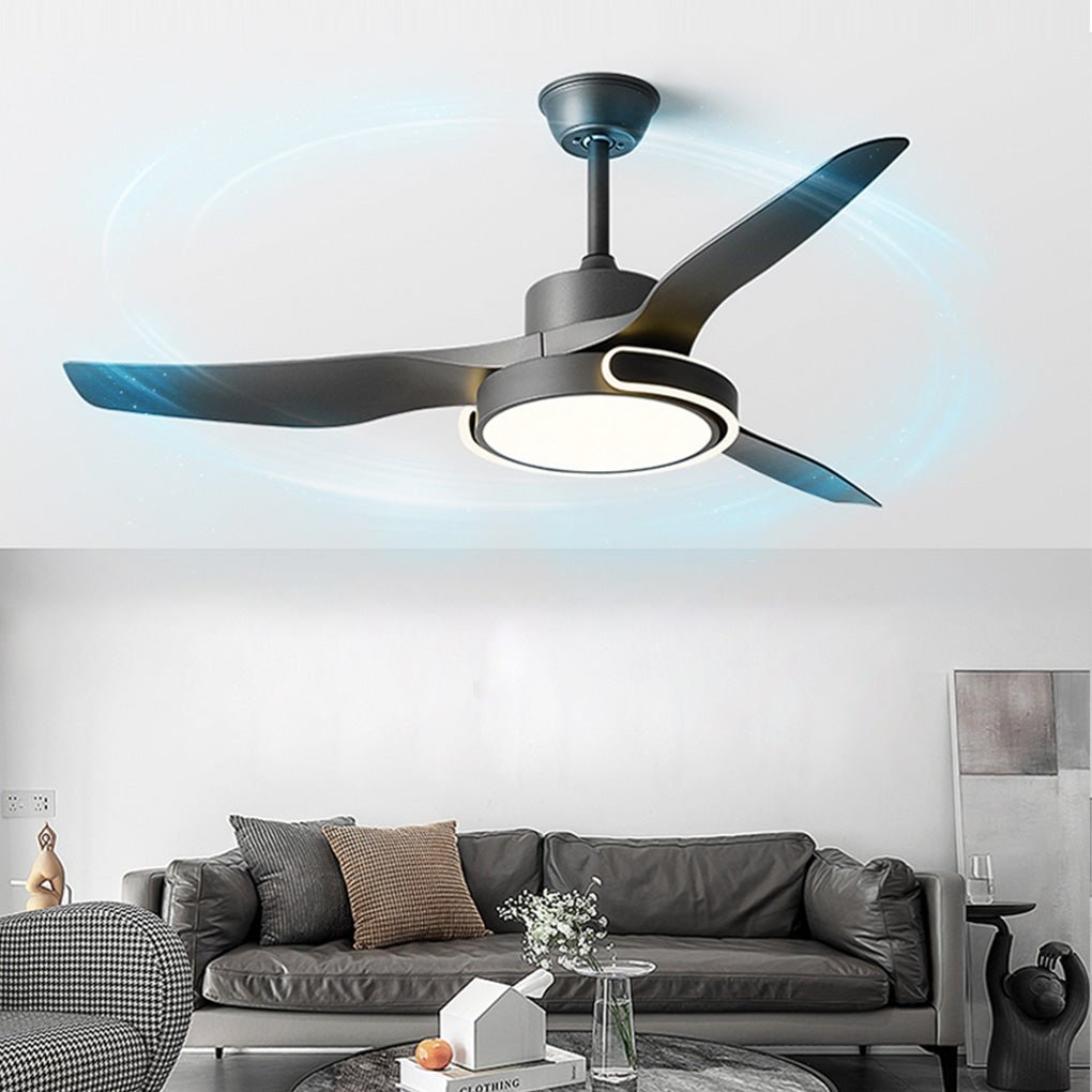 Remote Control Variable Frequency Dimming Integrated Ceiling Fan Light Supports Forward and Reverse