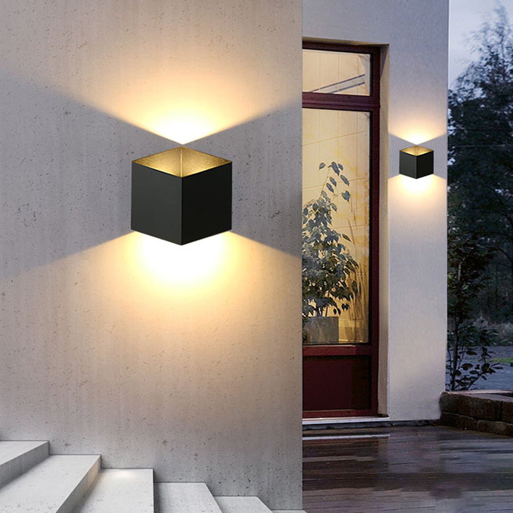 Square Waterproof up and down Lighting LED Modern Outdoor Wall Lights