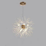 Innovative Modern Globe Design dandelion Chandelier Crystal Metal Ceiling Light