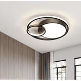 3 Circle Metal Artistic LED Flush Mount Ceiling Light for Bedroom