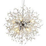 16'' Mini Globe Style Metal Electroplated Chandelier with Centrally Located Lights Enlightening Surroundings