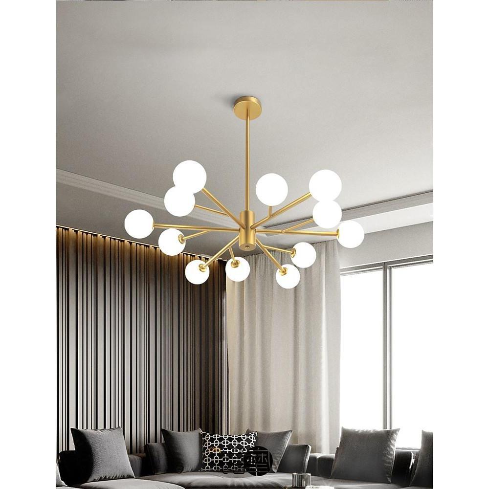 Cluster Globes Metal Bubble Glass Pendant Light LED Living Room Ceiling Lights