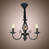 Triple Candles Shape Farmhouse Chandelier LED Oil Rubbed Bronze Chandelier