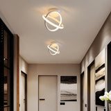 Creative Circles LED Black Modern Ceiling Lights Flush Mount Lighting