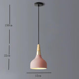 Wood Bamboo Metal LED Modern Pendant Light Hanging Lamp Island Lights