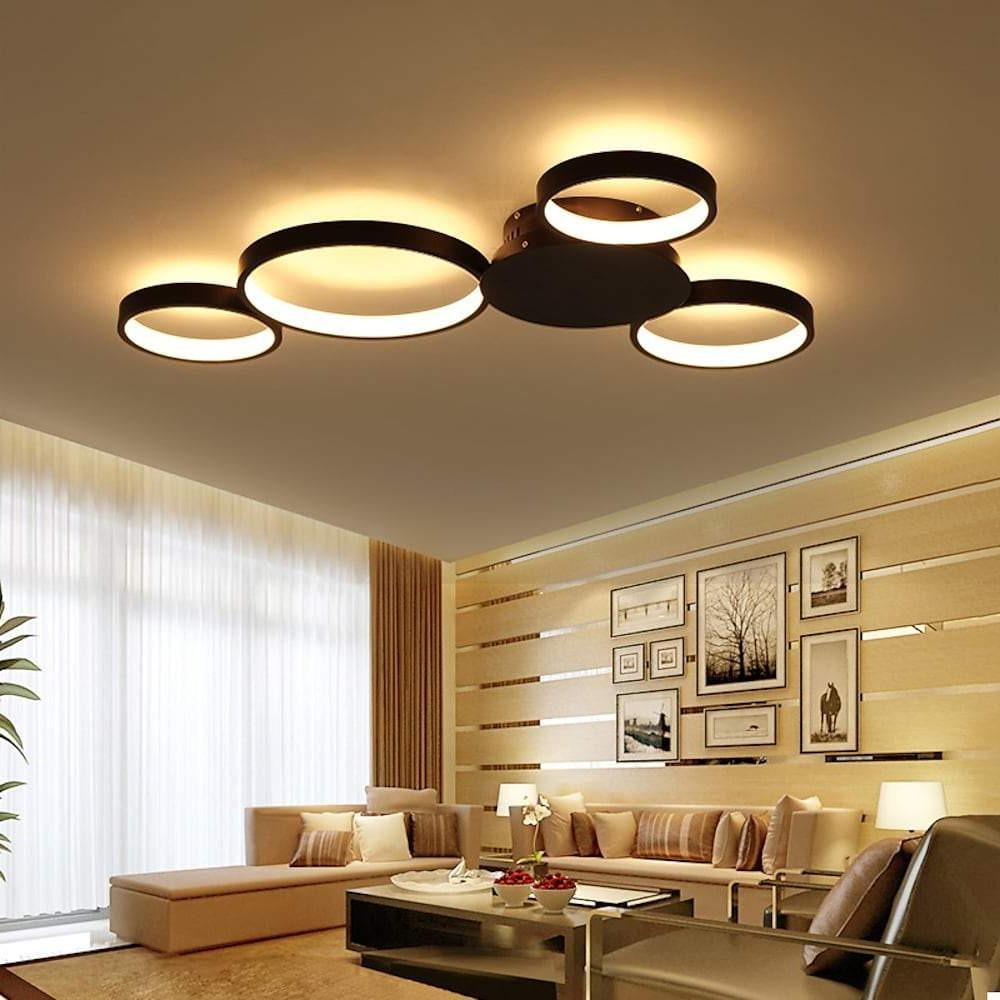 Multi Circle Flush Mount Ceiling Light Modern LED Light