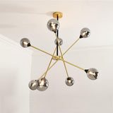 LED Modern Glass Sputnik Chandelier Pendant Light Hanging Lamp Island Lights