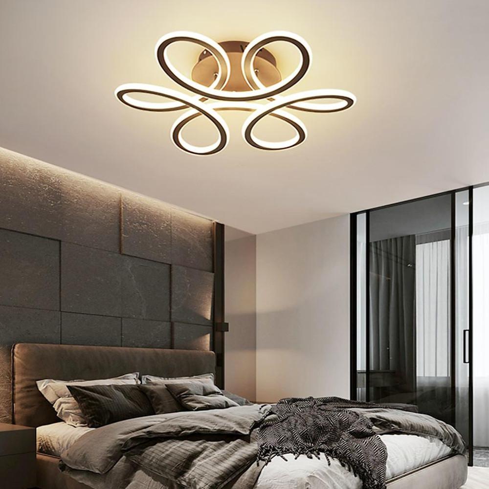 Swirl Flower Shaped Dimmable LED Modern Flush Mount Lighting Ceiling Light