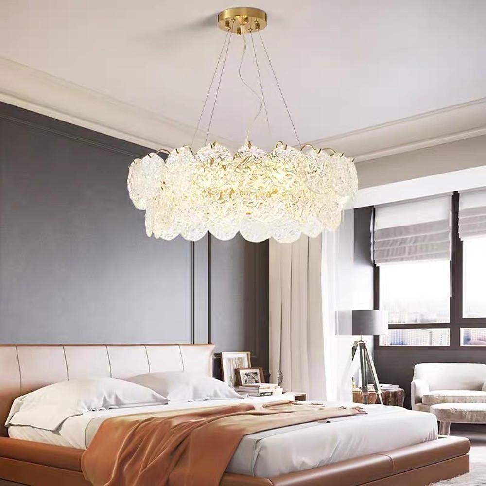 Shell Chandeliers Glass Acrylic LED Kitchen Dining Room Lighting Ceiling Light