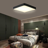 Square Modern Style Design Flush Mount Lighting Metal PVC Acrylic LED Bedroom Ceiling Lights