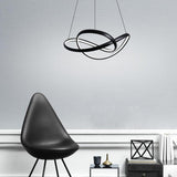 Interweaving Curved Decor Dimmable LED Adjustable Modern Pendant Lighting