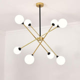 LED Modern Glass Sputnik Chandelier Pendant Light Hanging Lamp Island Lights