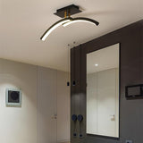 Creative Arc Shaped Dimmable LED Modern Flush Mount Ceiling Lighting