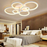 Multi Circles Dimmable LED Modern Ceiling Lights Flush Mount Lighting