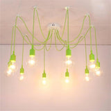 Cluster Spider Pendant Lighting 10-heads DIY Adjustable Ceiling Lights